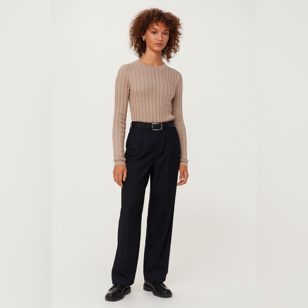 BNWT $129 Frank and Oak The Joni Wide Leg Jean in Dark Wash Size 30